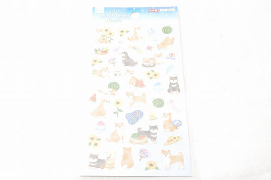 [Brand New] Daiso Shiba Inu Dog Design Seal Kawaii Japanese Planner Stickers JP