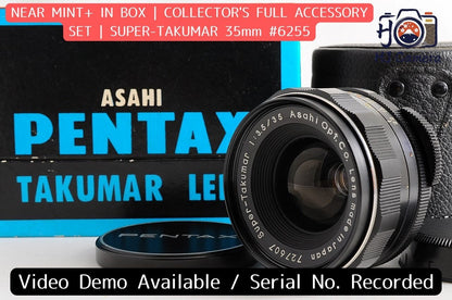 [Near Mint Boxed Case] Pentax Super Takumar 35mm f/3.5 Wide MF M42 Screw Japan