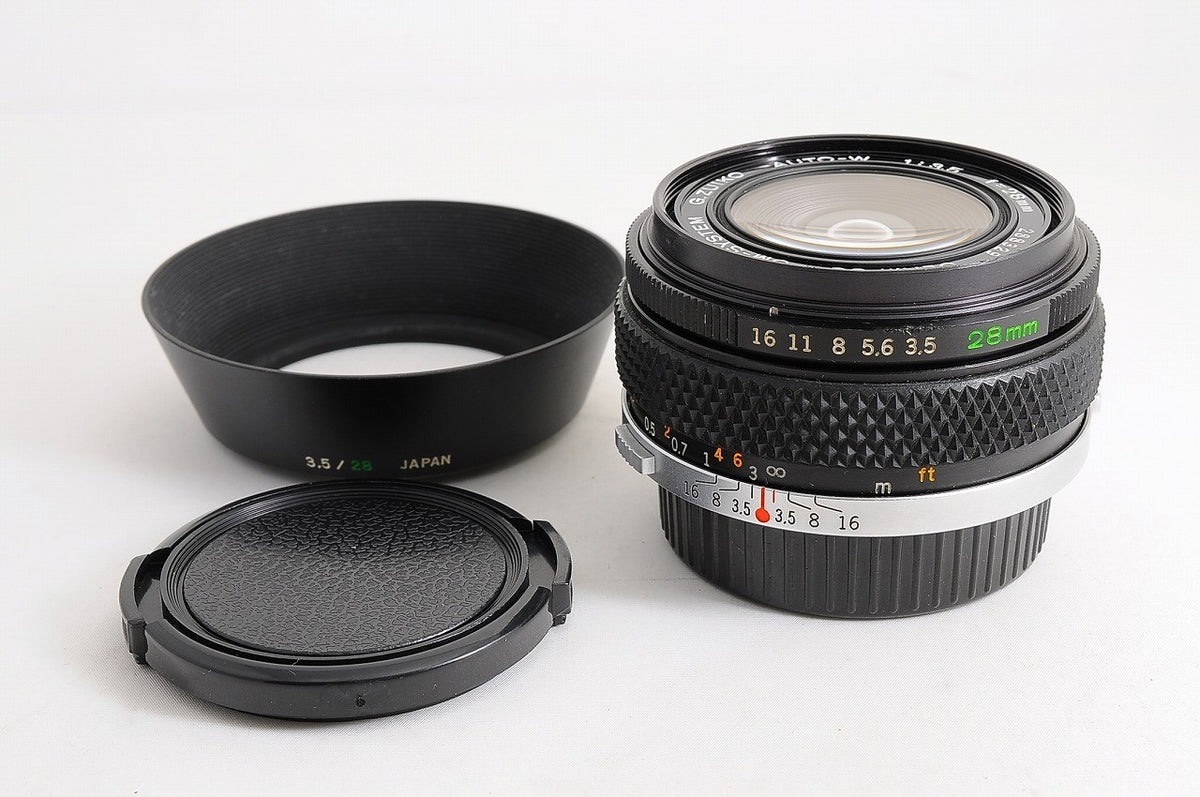 [MINT w/ Hood] Olympus OM G.Zuiko Auto-W 28mm f/3.5 Wide MF Lens OM Mount Japan