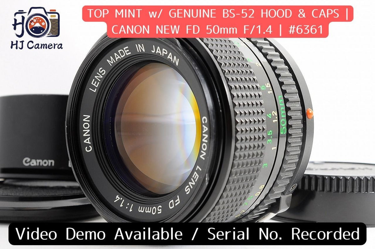 [Top Mint BS-52] Canon New FD nFD 50mm f/1.4 Fast MF Lens Canon FD Mount Japan