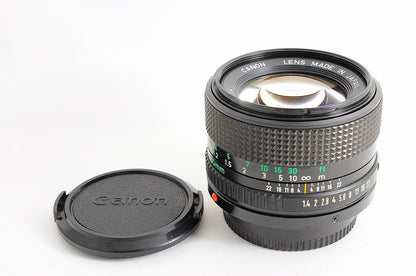 [Mint w/ Caps] Canon New FD NFD 50mm f1.4 Fast MF Standard Prime Lens Japan
