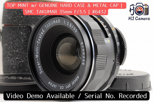 [Top Mint w/ Case] Pentax SMC Takumar 35mm f/3.5 Wide MF Lens M42 Screw Japan