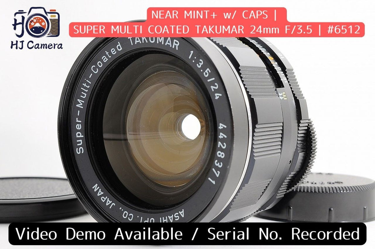 [Near Mint+] Pentax Super Multi Coated Takumar 24mm f3.5 MF Wide Lens M42 Japan