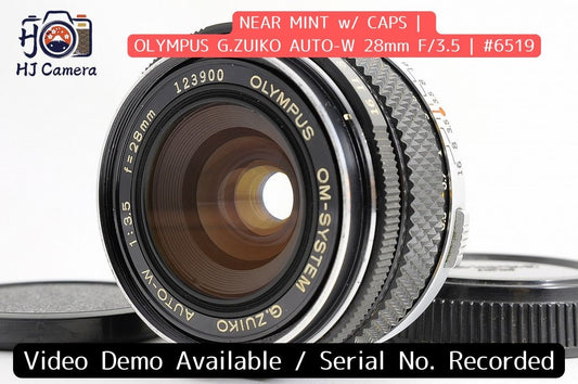 [Near Mint w/Caps] Olympus OM-System G.Zuiko Auto-W 28mm f3.5 MF Wide Lens Japan
