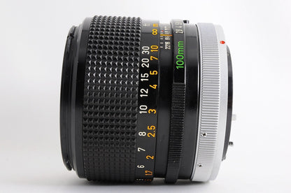 [Mint w/ Hood] Canon FD 100mm f/2.8 S.S.C. SSC Telephoto MF Lens Canon FD Japan