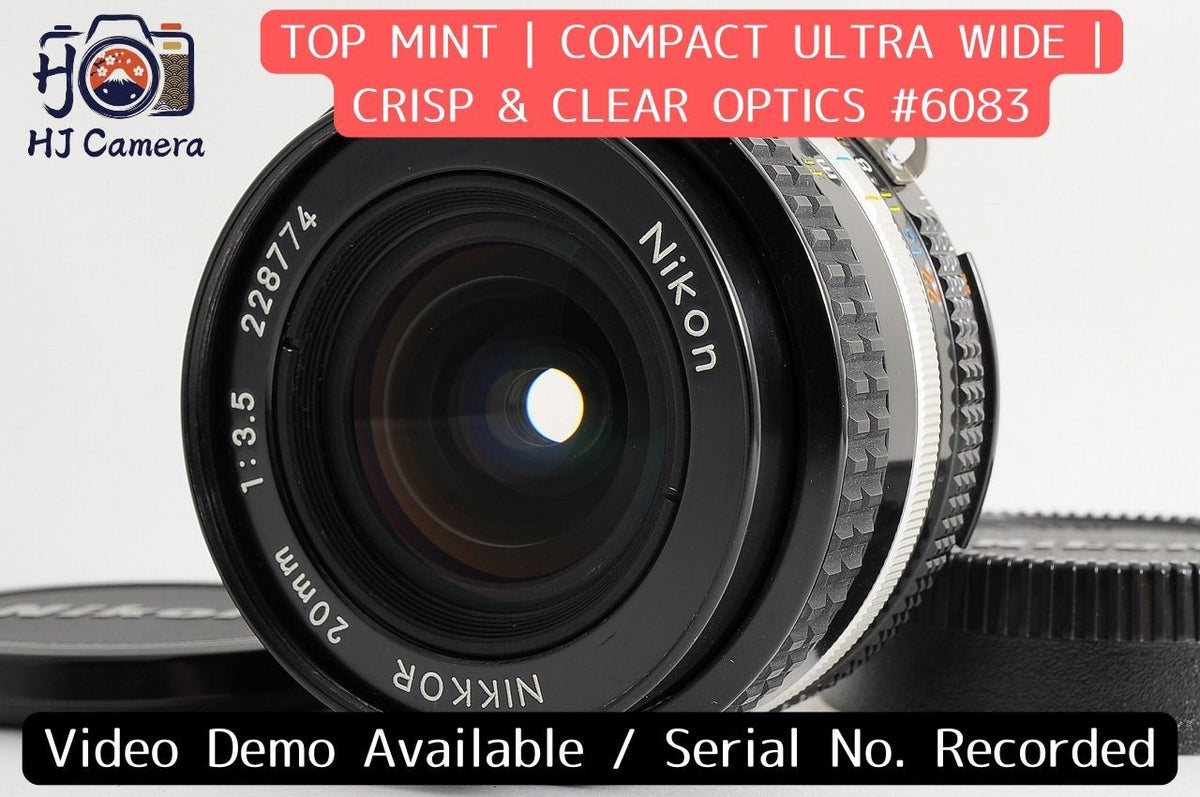 [Top Mint] Nikon AI-S AIS Nikkor 20mm f/3.5 Ultra-Wide MF Lens Nikon F Japan