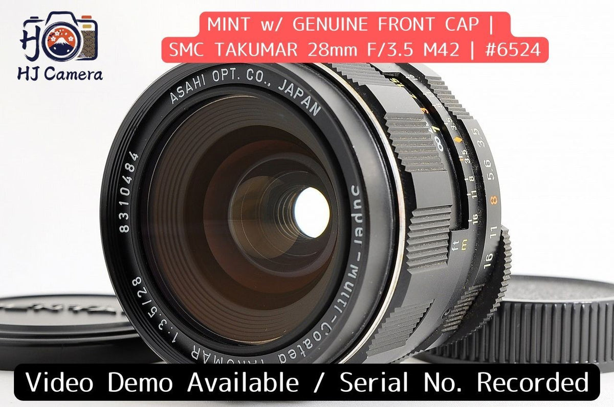 [Mint w/ Caps] Pentax Super Multi Coated Takumar 28mm f3.5 MF Wide Lens M42 Jp