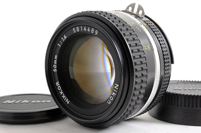 [Top Mint w/ Caps] Nikon AIS Nikkor 50mm f1.4 Fast MF Standard Prime Lens Japan