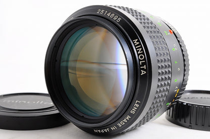 [Mint w/ Caps] Minolta MC Rokkor 85mm f1.7 Fast MF Portrait Prime Lens Japan