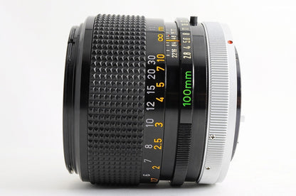 [Mint BT-55 Hood] Canon FD 100mm f/2.8 S.S.C. SSC Telephoto MF Canon FD Japan