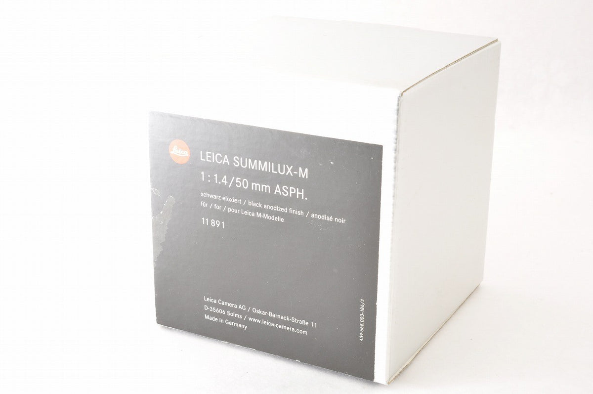[Almost Unused Boxed] Leica Summilux-M 50mm f/1.4 ASPH. 11891 M Mount Lens Japan
