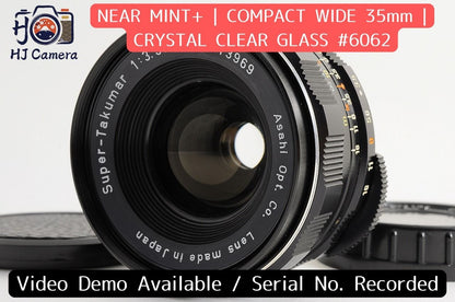 [NEAR MINT+] Pentax Super Takumar 35mm f/3.5 Wide MF M42 Screw Mount Lens Japan