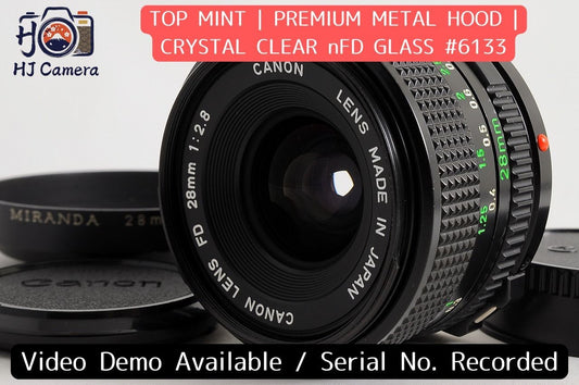 [Top Mint Metal Hood] Canon New FD nFD 28mm f/2.8 Wide MF Lens Canon FD Japan