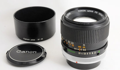[Mint w/ Hood] Canon FD 100mm f/2.8 S.S.C. SSC Telephoto MF Lens Canon FD Japan