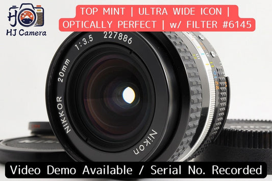 [TOP MINT] Nikon AI-S AIS Nikkor 20mm f/3.5 Ultra-Wide MF Lens Nikon F Japan