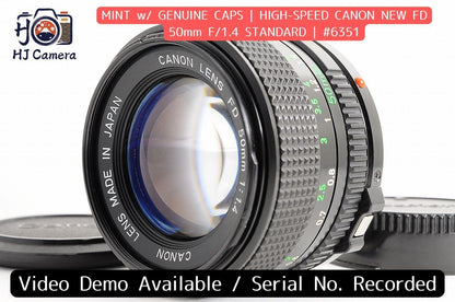 [Mint] Canon New FD nFD 50mm f/1.4 Fast MF Lens Canon FD Mount Japan