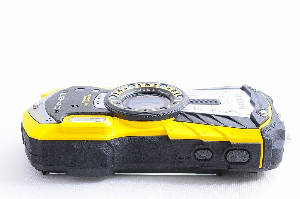 [NEAR UNUSED] Ricoh WG-40 Yellow Waterproof Shockproof Digicam Full HD Japan