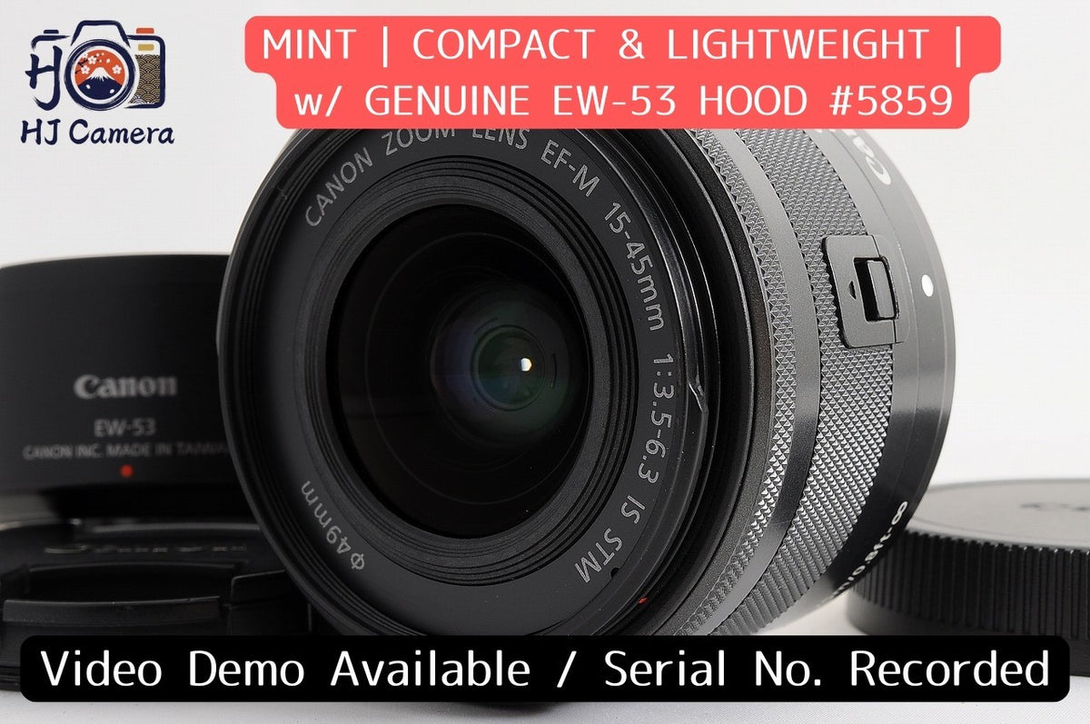 [Mint EW-53 Hood] Canon EF-M 15-45mm f/3.5-6.3 IS STM Lens EOS M Japan