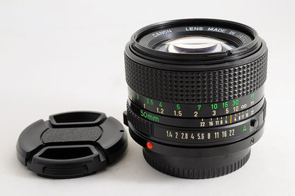[Mint w/ Caps] Canon New FD NFD 50mm f1.4 Fast MF Standard Prime Lens Japan