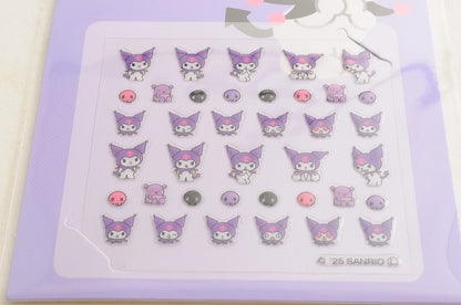 [Brand New] Sanrio Kuromi Nail Art Stickers Daiso Japan Kawaii Cute From Japan