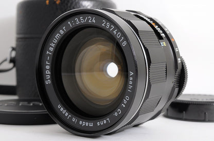 [Near Mint+ Case] Pentax Super Takumar 24mm f/3.5 Wide MF M42 Screw Lens Japan