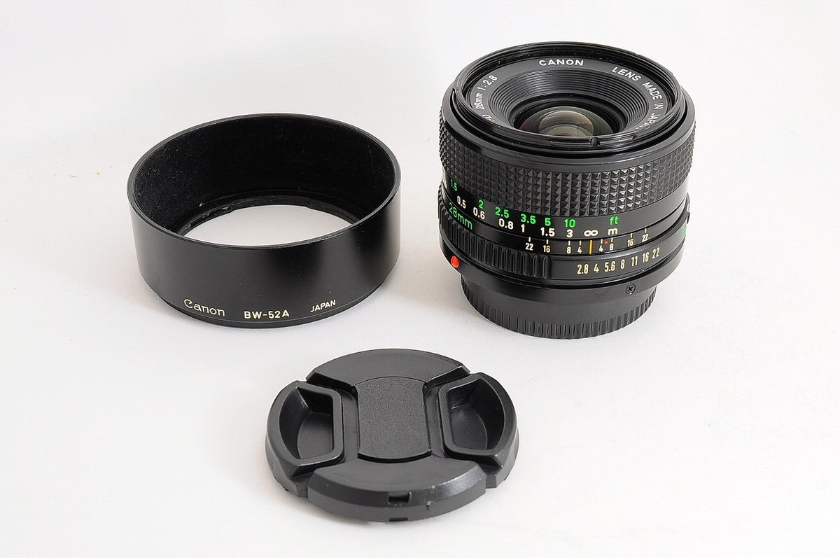 [Mint BW-52A Hood] Canon New FD nFD 28mm f/2.8 Wide MF Lens Canon FD Japan