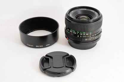 [Mint BW-52A Hood] Canon New FD nFD 28mm f/2.8 Wide MF Lens Canon FD Japan