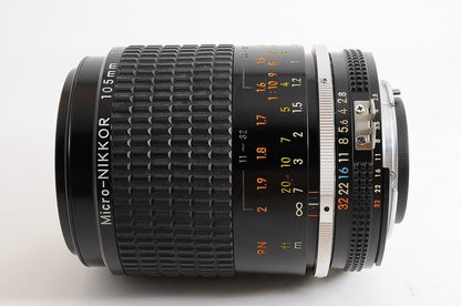 [Mint w/ Built-in Hood] Nikon AIS Micro NIKKOR 105mm f2.8 MF Macro Prime Lens Jp