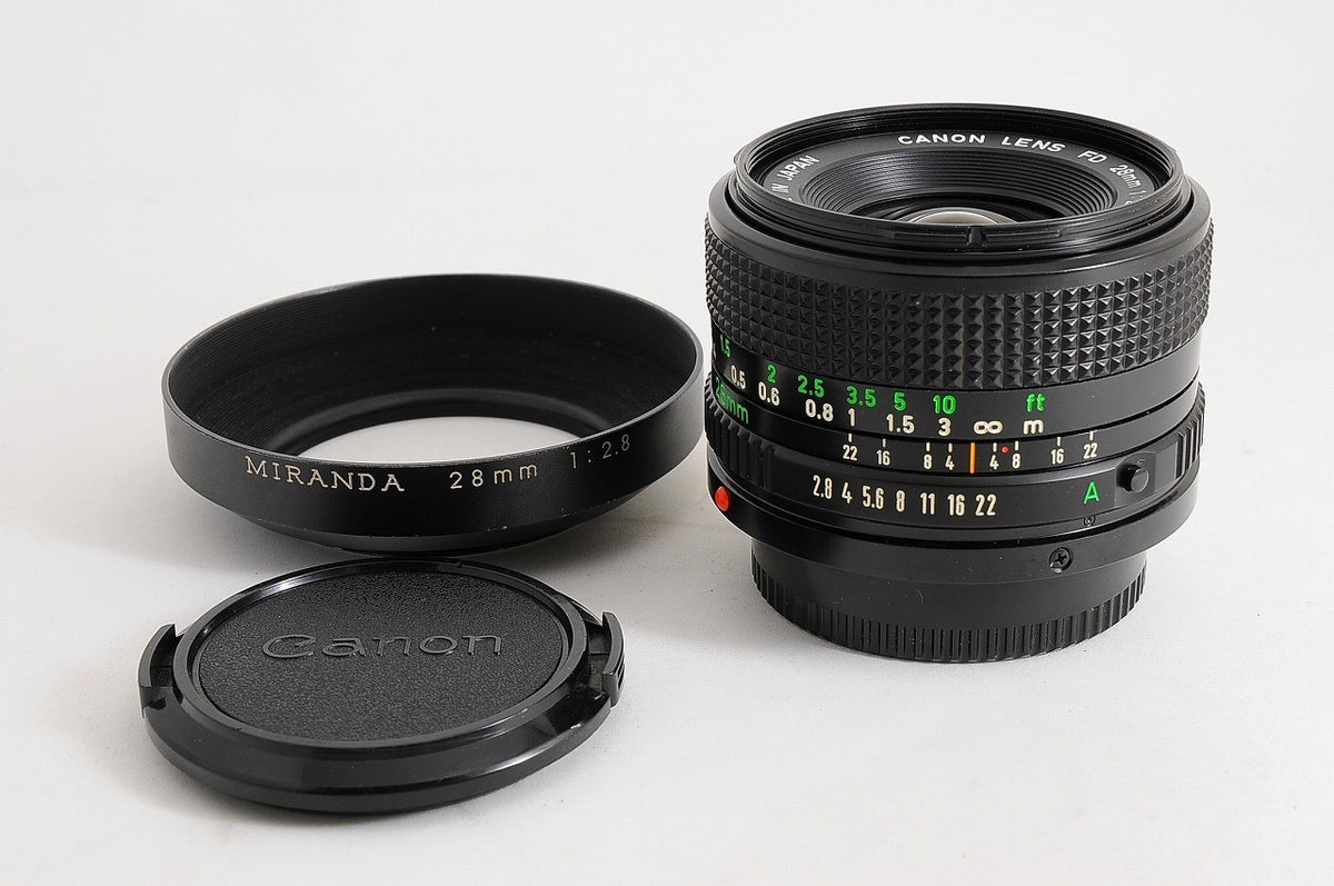 [Top Mint Metal Hood] Canon New FD nFD 28mm f/2.8 Wide MF Lens Canon FD Japan