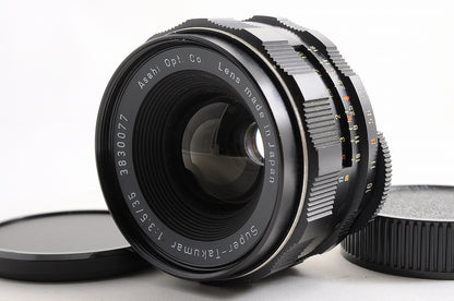 [NEAR MINT+] Pentax Super Takumar 35mm f/3.5 Wide MF M42 Screw Mount Lens Japan