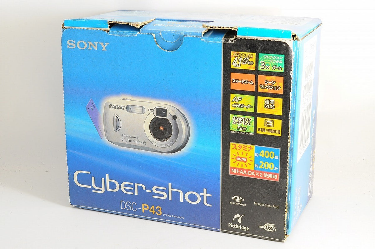 [Near Mint+ Boxed] Sony Cyber-shot DSC-P43 CCD Digicam 16MB Memory Stick Japan