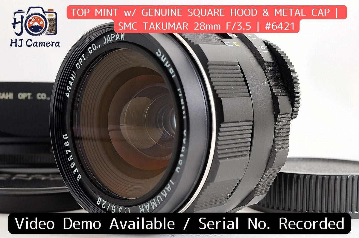 [Top Mint w/ Hood] Pentax SMC Takumar 28mm f/3.5 Wide MF M42 Screw Lens Japan