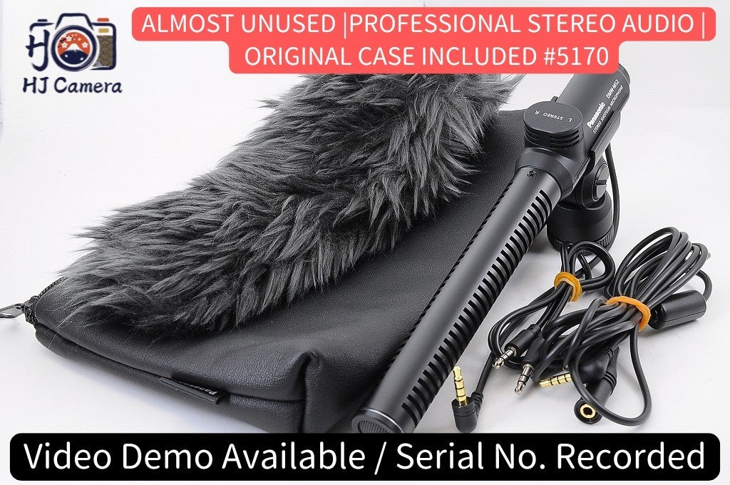 [NEAR UNUSED] Panasonic DMW-MS2 Stereo Shotgun Microphone for Lumix Japan