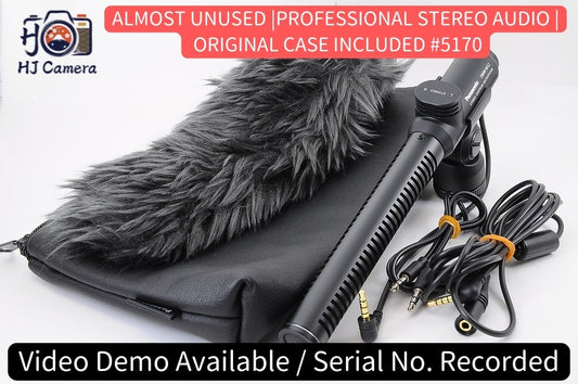 [NEAR UNUSED] Panasonic DMW-MS2 Stereo Shotgun Microphone for Lumix Japan