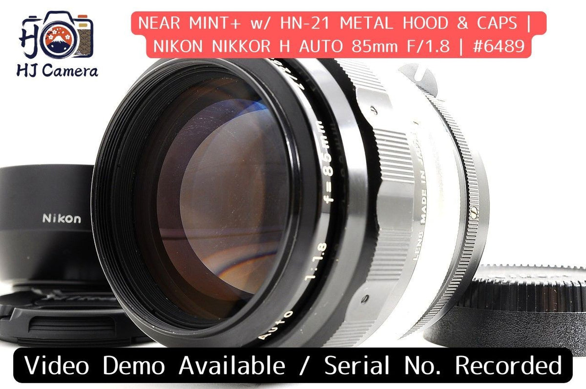 [Near Mint+ w/HN-21 Hood] Nikon Non AI Nikkor H Auto 85mm f1.8 MF Prime Japan
