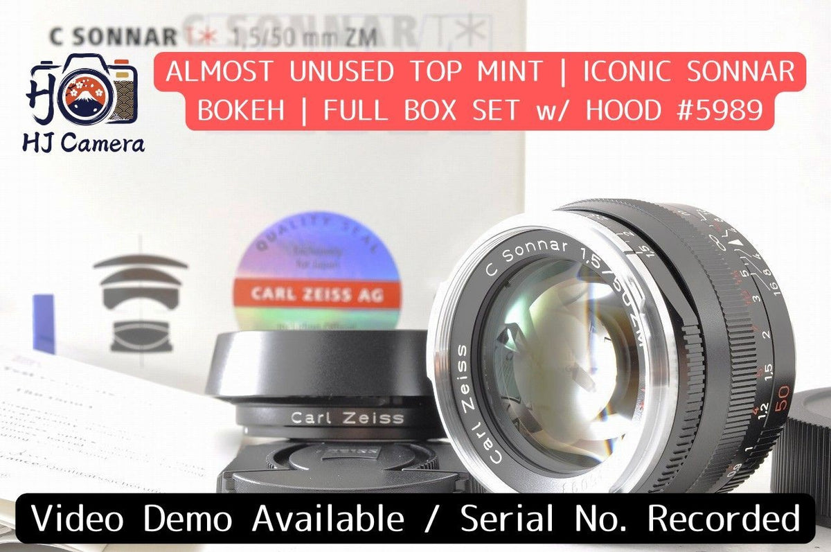 [Almost Unused] Carl Zeiss C Sonnar T* 50mm f/1.5 ZM Fast Lens Leica M Japan