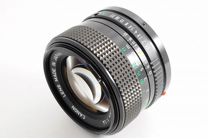 [Mint w/ Caps] Canon New FD NFD 50mm f1.4 Fast MF Standard Prime Lens Japan