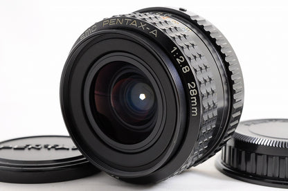 [Mint w/ Caps] SMC Pentax A 28mm f2.8 MF Wide Angle Prime Lens K Mount Japan