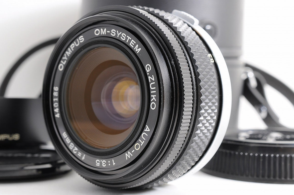 [Near Mint+ Hood Case] Olympus OM G.Zuiko Auto-W 28mm f/3.5 Wide MF Lens Japan