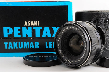 [Near Mint Boxed Case] Pentax Super Takumar 35mm f/3.5 Wide MF M42 Screw Japan