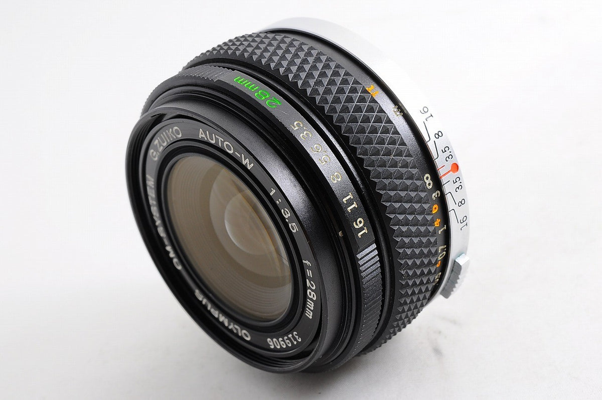[Mint w/ Case] Olympus OM G.Zuiko Auto-W 28mm f/3.5 Wide MF Lens OM Japan