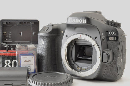 [TOP MINT 6.8K SC] Canon EOS 80D DSLR Camera Body 16GB SD Card From Japan