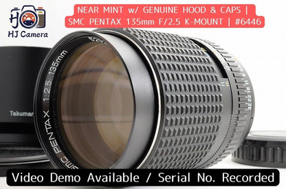[Near Mint Hood] Pentax SMC Pentax 135mm f/2.5 Fast Telephoto MF Pentax K Japan