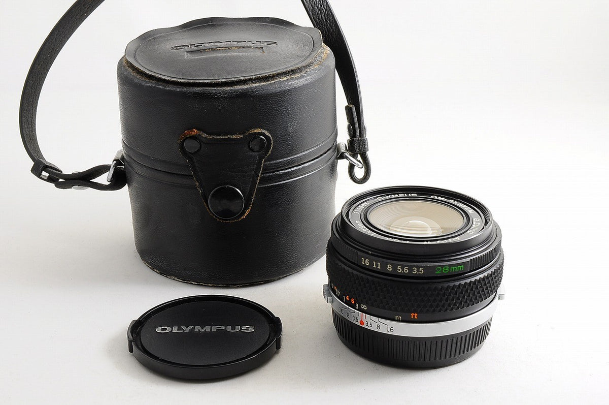 [Mint w/ Case] Olympus OM G.Zuiko Auto-W 28mm f/3.5 Wide MF Lens OM Japan