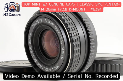 [Top Mint] Pentax SMC Pentax-M 28mm f/2.8 Wide MF Lens Pentax K Mount Japan