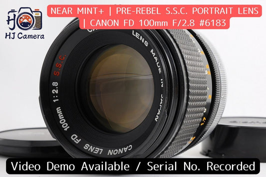 [Near Mint+] Canon FD 100mm f/2.8 S.S.C. SSC Telephoto MF Lens Canon FD Japan