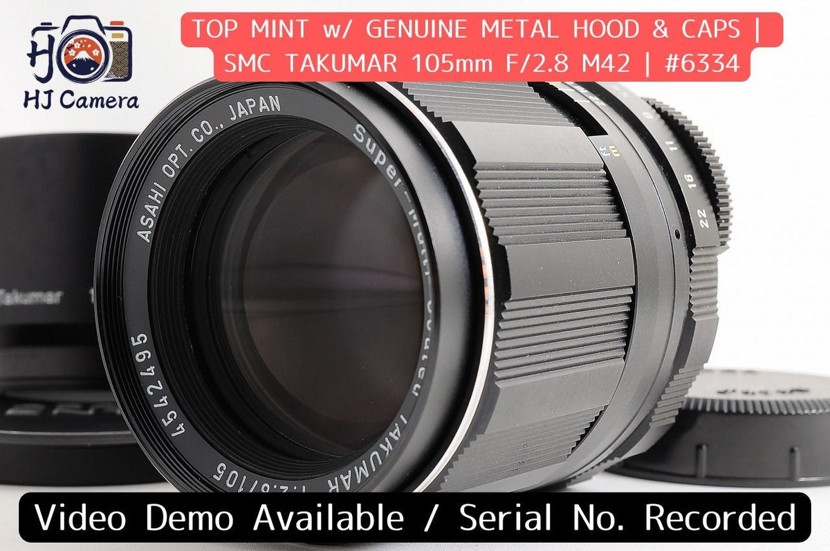 [Top Mint Hood] Pentax SMC Takumar 105mm f/2.8 Telephoto MF M42 Screw Japan