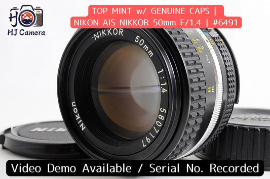 [Top Mint w/ Caps] Nikon AIS Nikkor 50mm f1.4 Fast MF Standard Prime Lens Japan