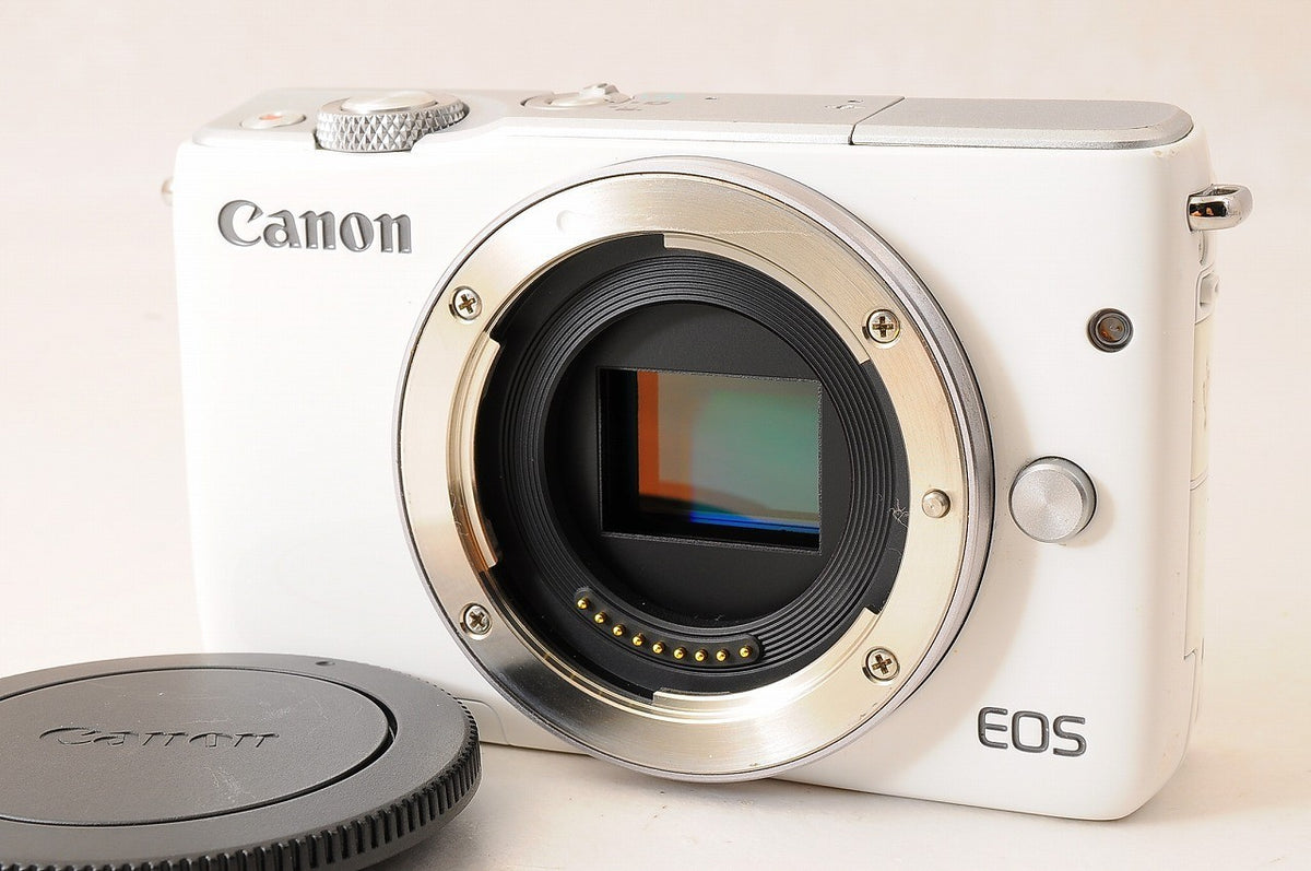 [NEAR MINT+] Canon EOS M10 White Mirrorless Camera 15-45mm IS STM Lens Kit Japan