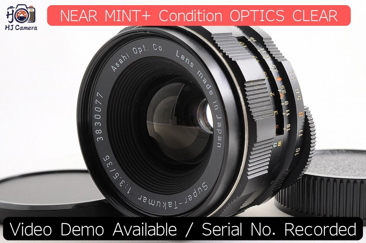 [NEAR MINT+] Pentax Super Takumar 35mm f/3.5 Wide MF M42 Screw Mount Lens Japan